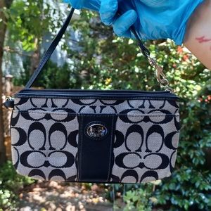 Coach Monogram Wristlet